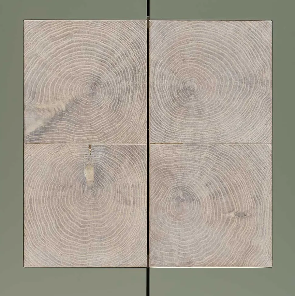 2-türiger Wohnzimmer Hängeschrank in Grau - Ajevos