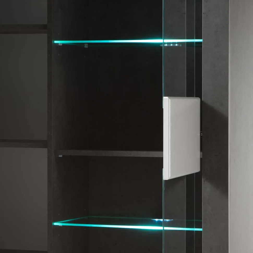 3-türiger Wohnzimmer Schrank mit Glas - Istensa