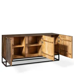 3-türiges Holz Sideboard mit Bügelgestell - Lyrica