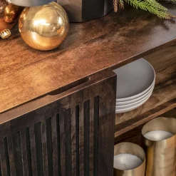 3-türiges Holz Sideboard mit Bügelgestell - Lyrica