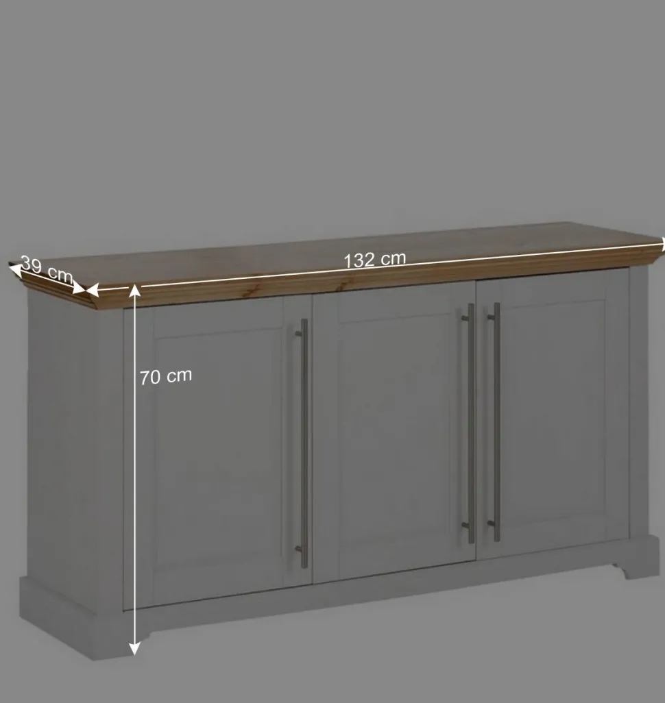 3-türiges Sideboard - modernes Landhaus - Eyzaco