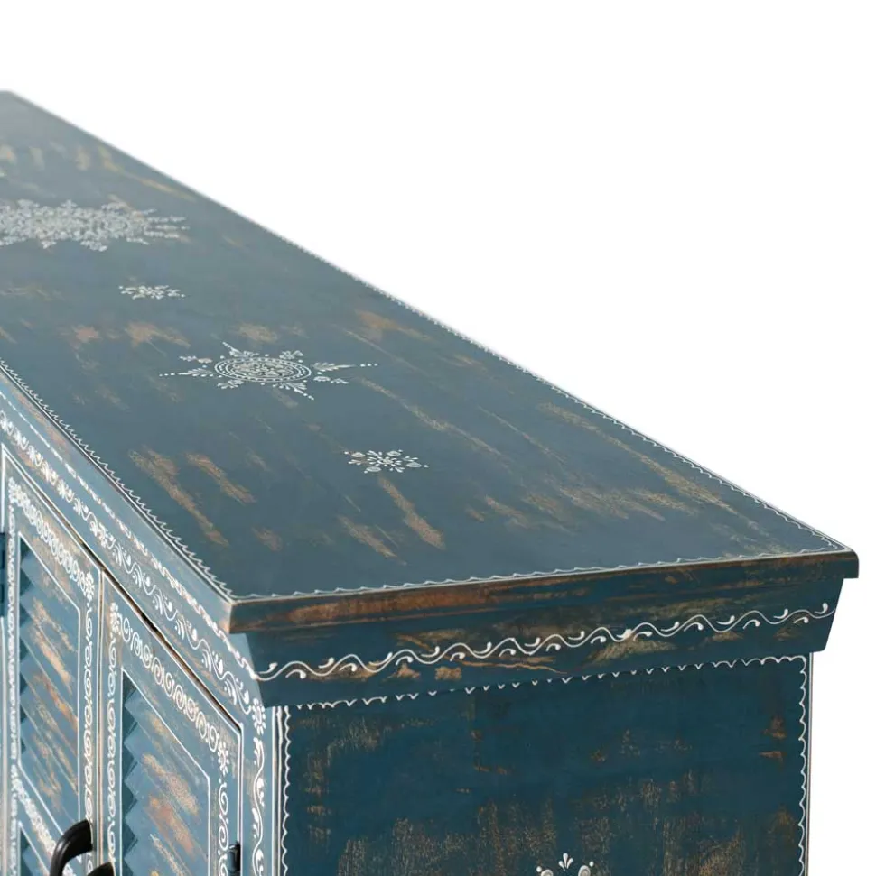 6-türiges Sideboard in Blau - Enrossino