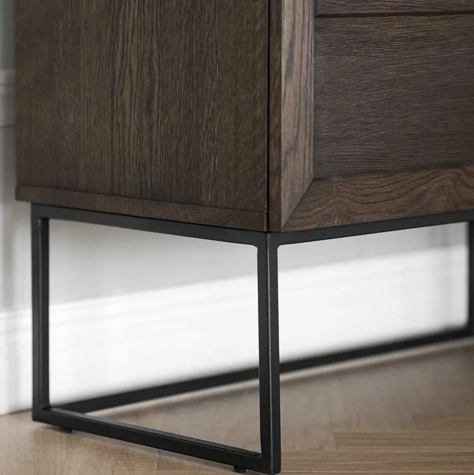 2-türiges Sideboard in Eiche Braun - Ekorena