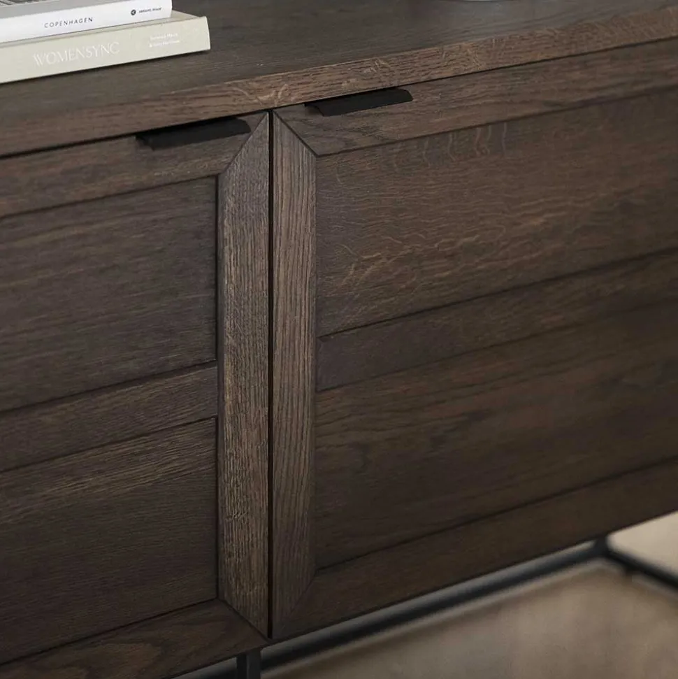 2-türiges Sideboard in Eiche Braun - Ekorena