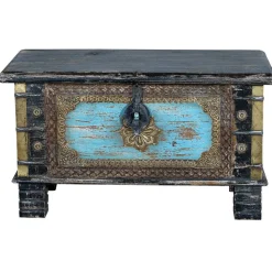 Truhe in Schwarz Blau Bronze - Branle