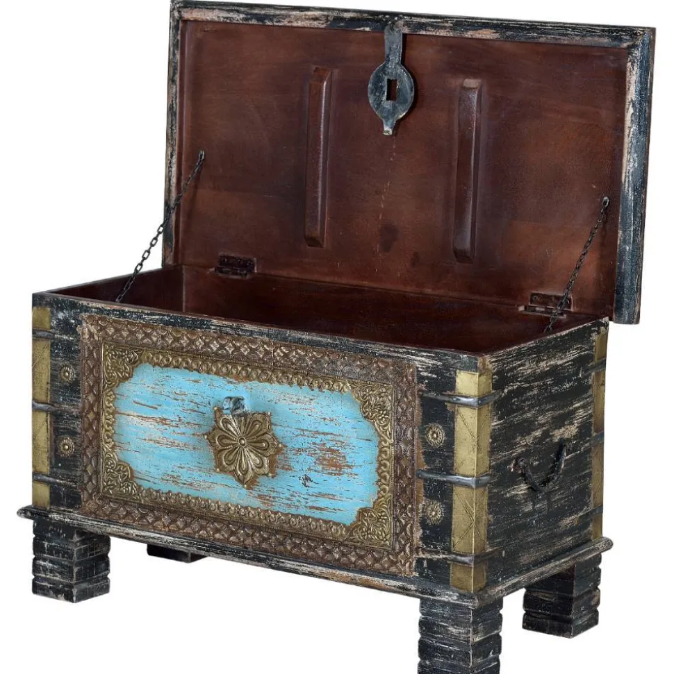 Truhe in Schwarz Blau Bronze - Branle