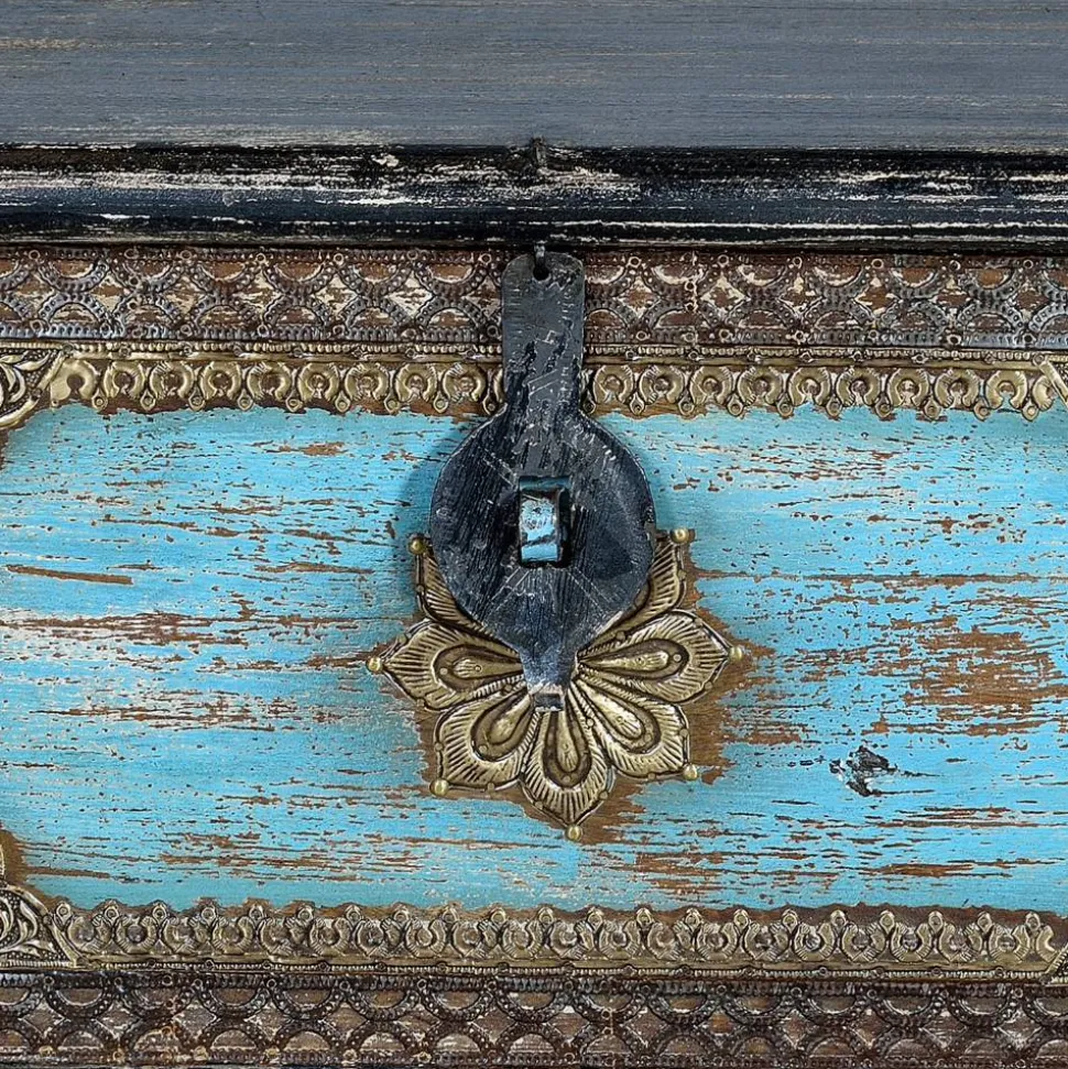 Truhe in Schwarz Blau Bronze - Branle