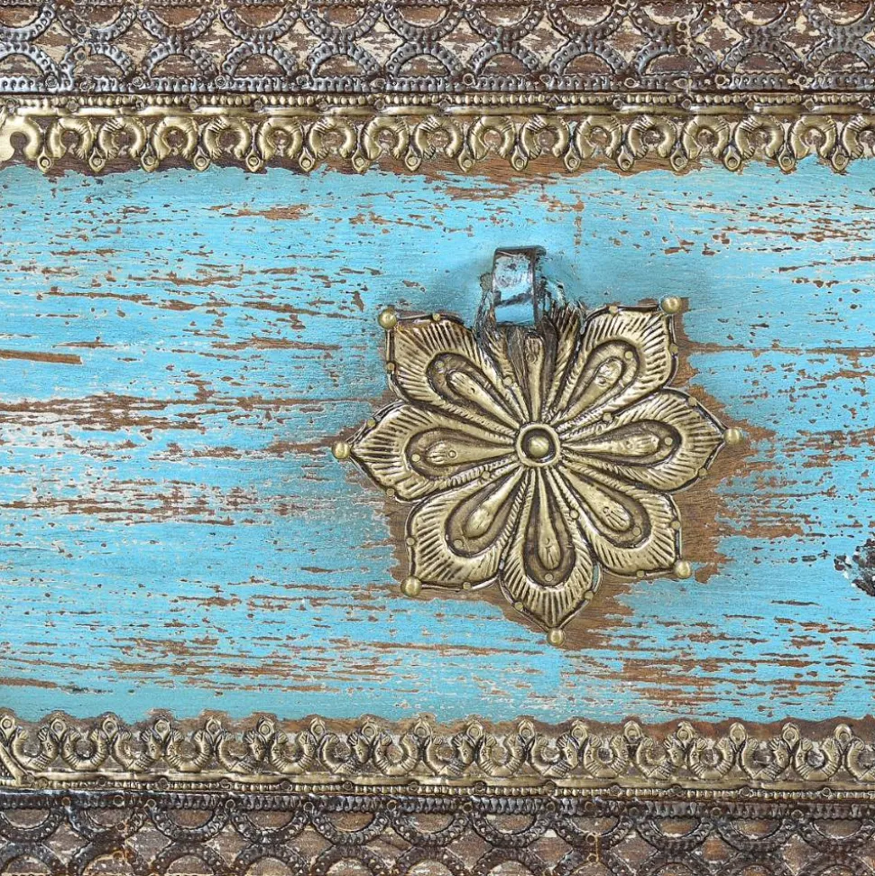 Truhe in Schwarz Blau Bronze - Branle