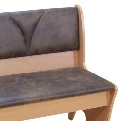 Truhenbank für 2 Personen Zecos in Vintage Braun