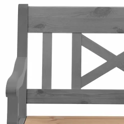 Truhenbank mit Armlehnen Jytte aus Kiefernholz