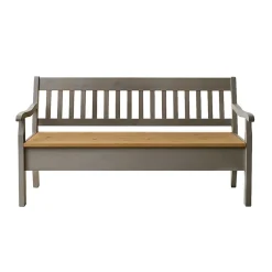 Truhenbank Ziamora in Grau