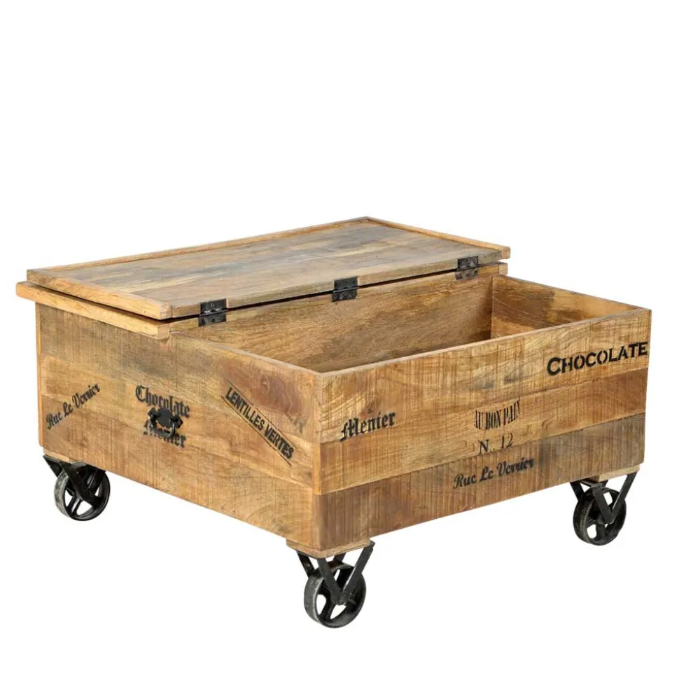 Truhen-Couchtisch Indri aus Mango Massivholz