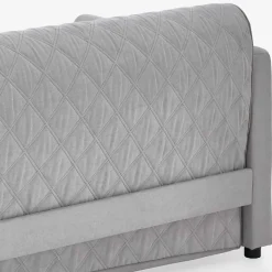 TTF Ausziehcouch in Hellgrau Stoff - Cyras