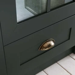 TV Anbauwand in Dunkelgrün - Niestov (dreiteilig)