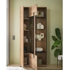 TV Anbauwand in Eiche - Brocus (vierteilig)