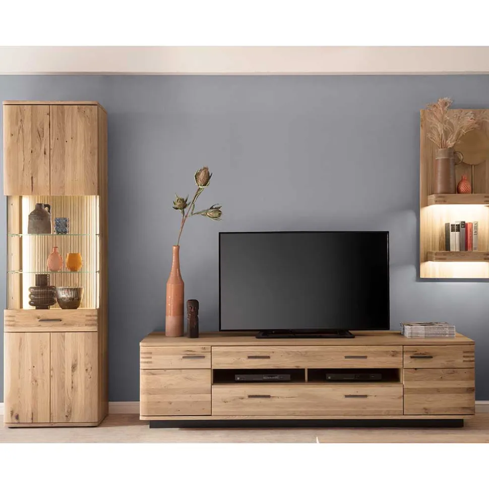 TV Anbauwand Möbel Kombination - Crupean (dreiteilig)