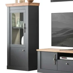 TV Anbauwand Wohnzimmermöbel Set - Lionel (vierteilig)