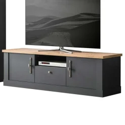 TV Anbauwand Wohnzimmermöbel Set - Lionel (vierteilig)