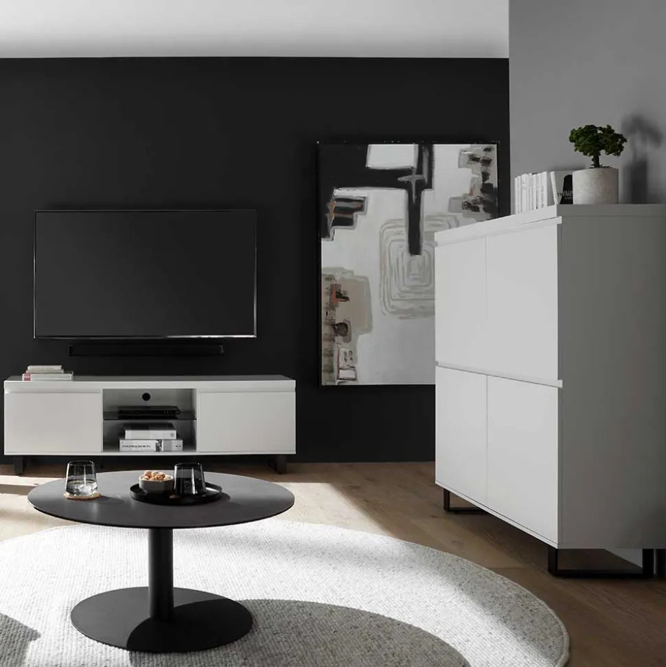 TV Board & Highboard Set - Atela (zweiteilig)