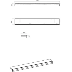 TV Board & Wandboard & Highboard - Lioscas (dreiteilig)