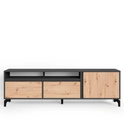 TV Board in Wildeiche & Anthrazit - Kiss