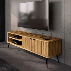 TV Board mit zwei Fächern und zwei Türen - Casarius