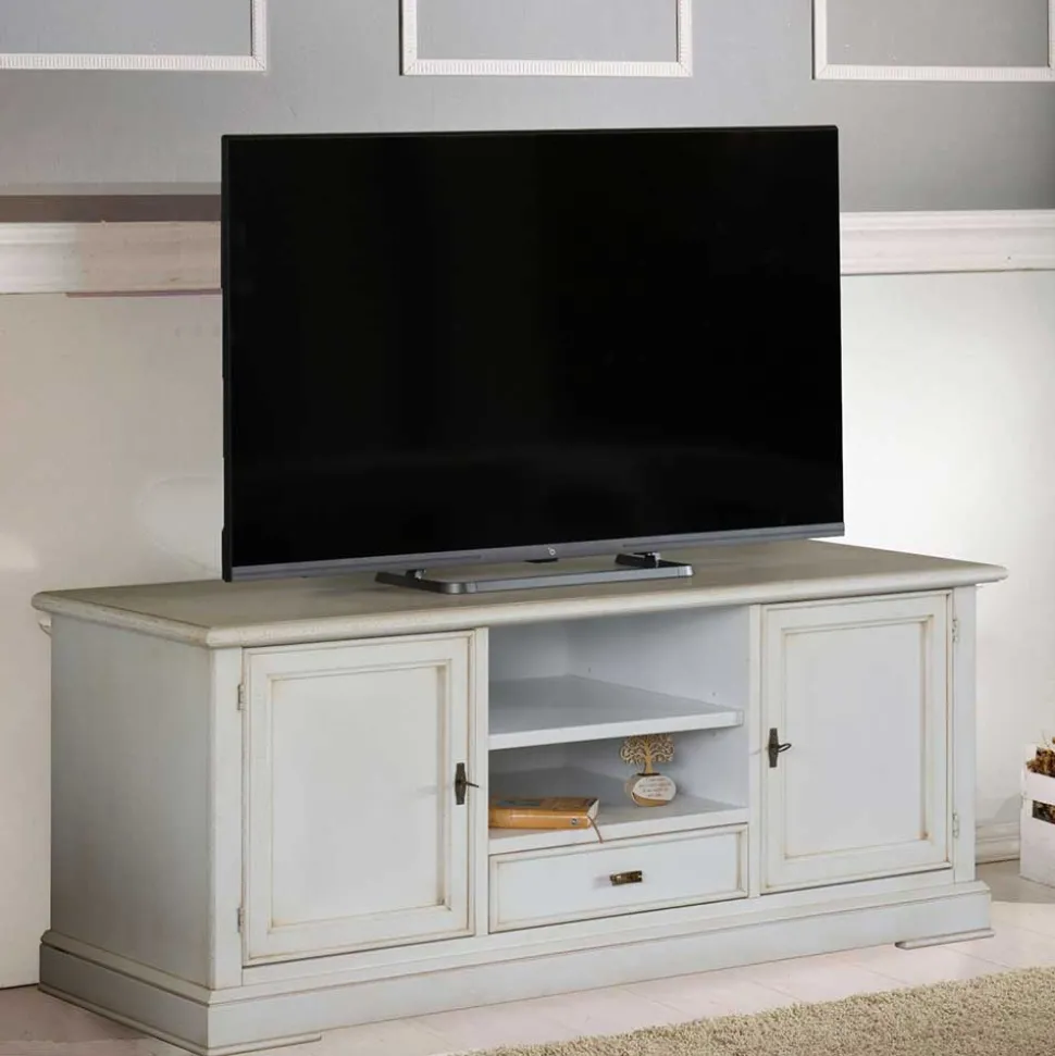 TV Kommode in Antikweiß - Annot