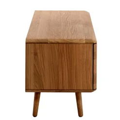 TV Kommode in Eiche Bianco massiv - Bakaras