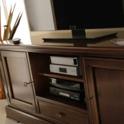 TV Kommode in Walnussfarben Antik - Istefanio