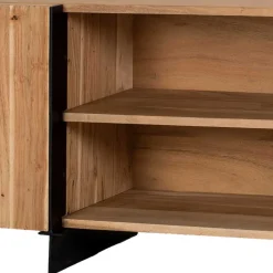 TV Lowboard aus Akazienholz und Metall - Bastima