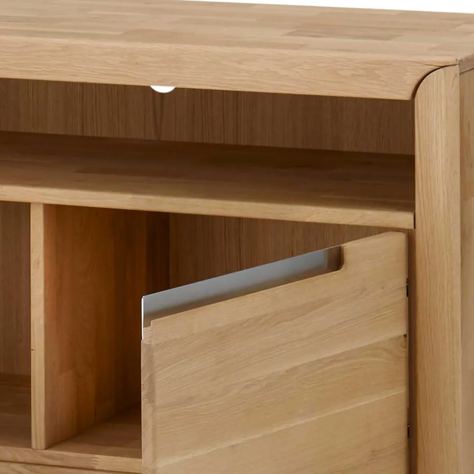 TV Lowboard Croconia aus Wildeiche Massivholz