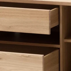 TV Lowboard in Eiche Bianco & Anthrazit - Crupean I