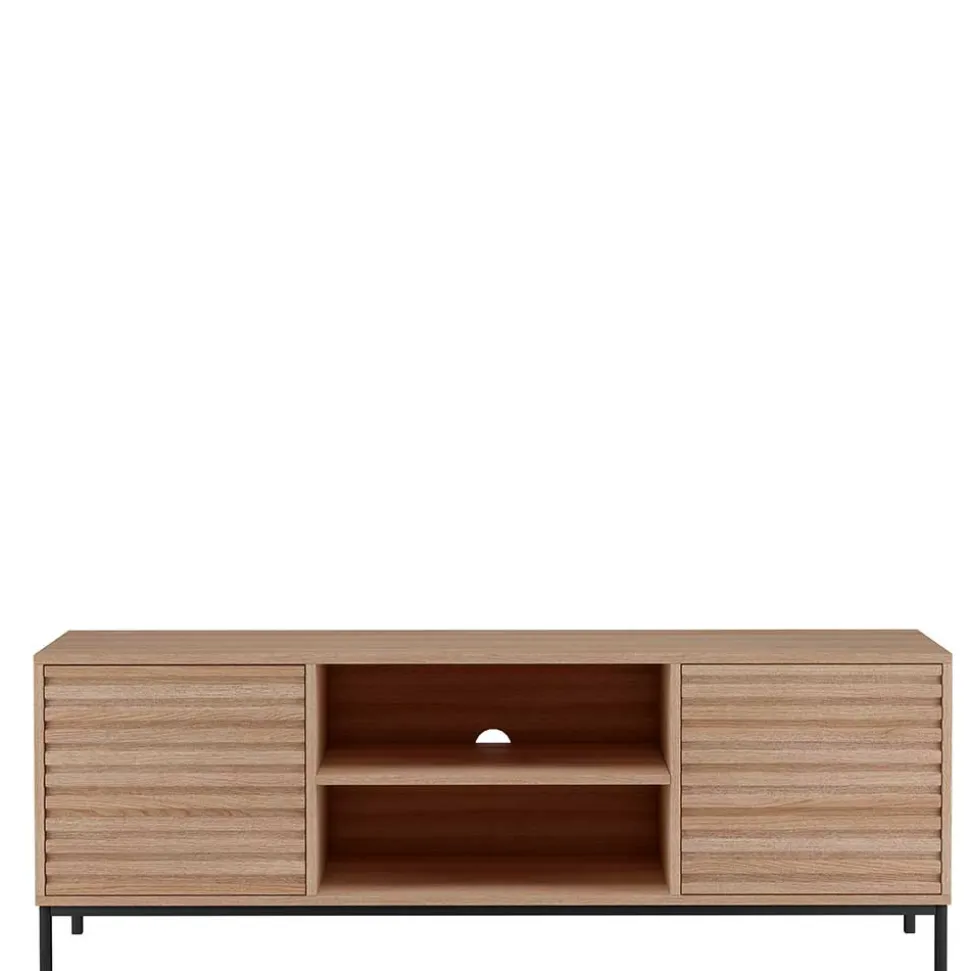TV Lowboard in Eiche Holzdekor - Lunira