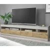 TV Lowboard in Hellgrau & Zinneiche NB - Lioscas