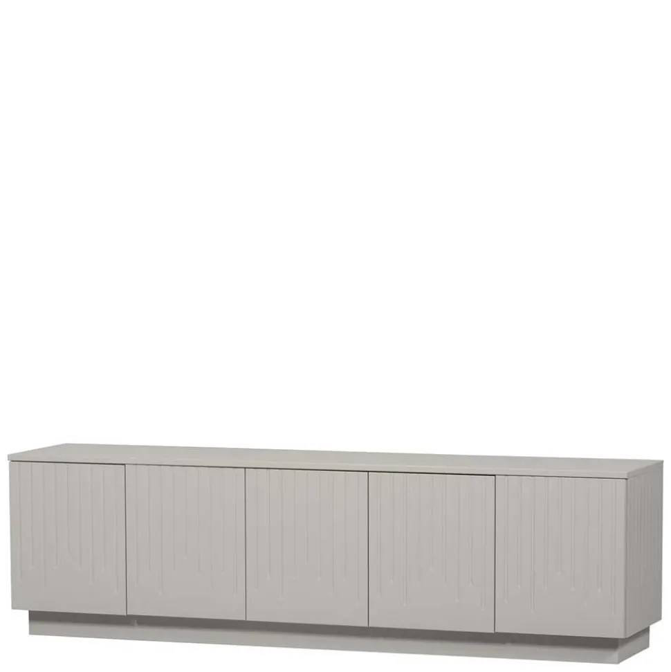 TV Lowboard in Hellgrau lackiert - Lucaz