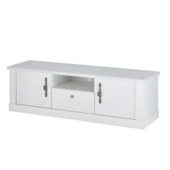 TV Lowboard in weißer Holzoptik Pinie - Liancos