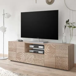 TV Lowboard mit Muster Print - Bielvas