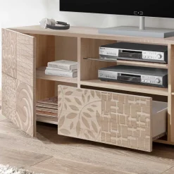 TV Lowboard mit Muster Print - Bielvas