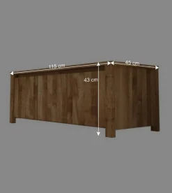 TV Lowboard Nadalia aus Wildeiche Massivholz