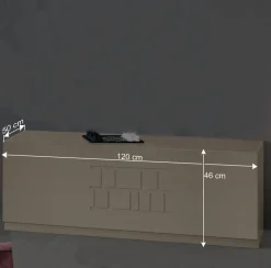 TV Möbel Kombi in Esche hell - Odillava (dreiteilig)