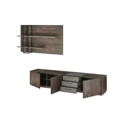 TV Unterschrank & Wandboard Set - Mundo (zweiteilig)