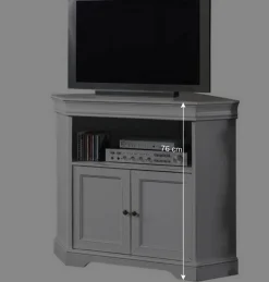 TV Unterschrank für Ecke in Weiß - Zarinas