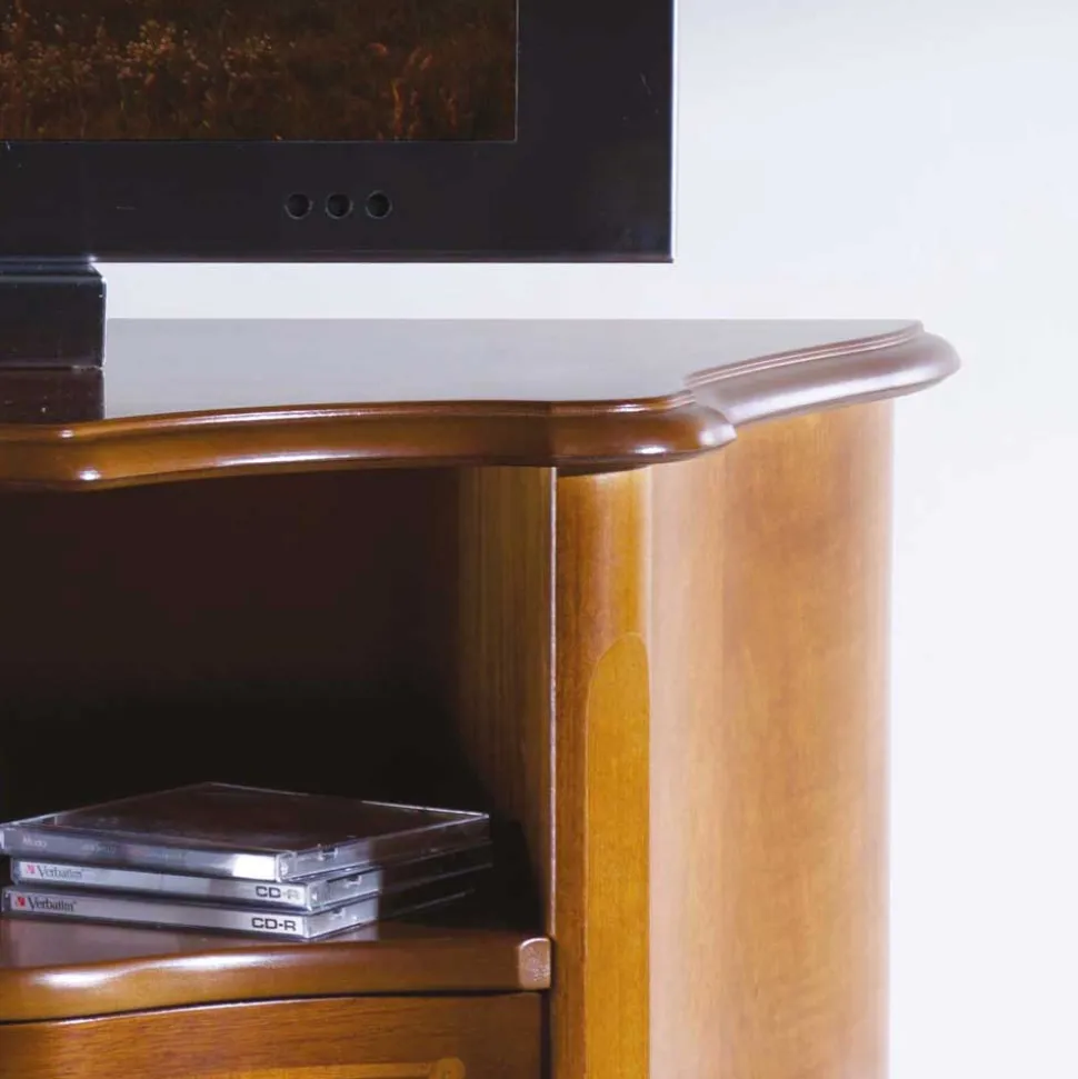 TV Unterschrank im Barock Stil Dentro Nussbaumfarben
