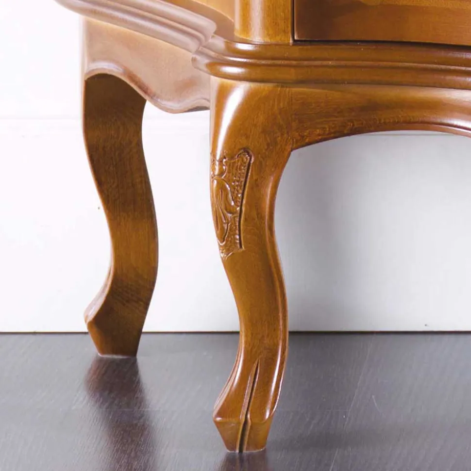 TV Unterschrank im Barock Stil Dentro Nussbaumfarben