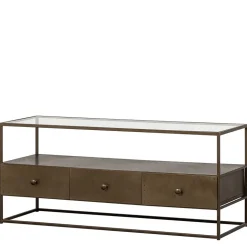 TV Unterschrank in Altmessing Metall - Liviano