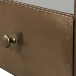 TV Unterschrank in Altmessing Metall - Liviano