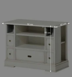 TV Unterschrank in Antikweiß - Annot