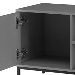 TV Unterschrank in Grau mit Schwarz - Lagista