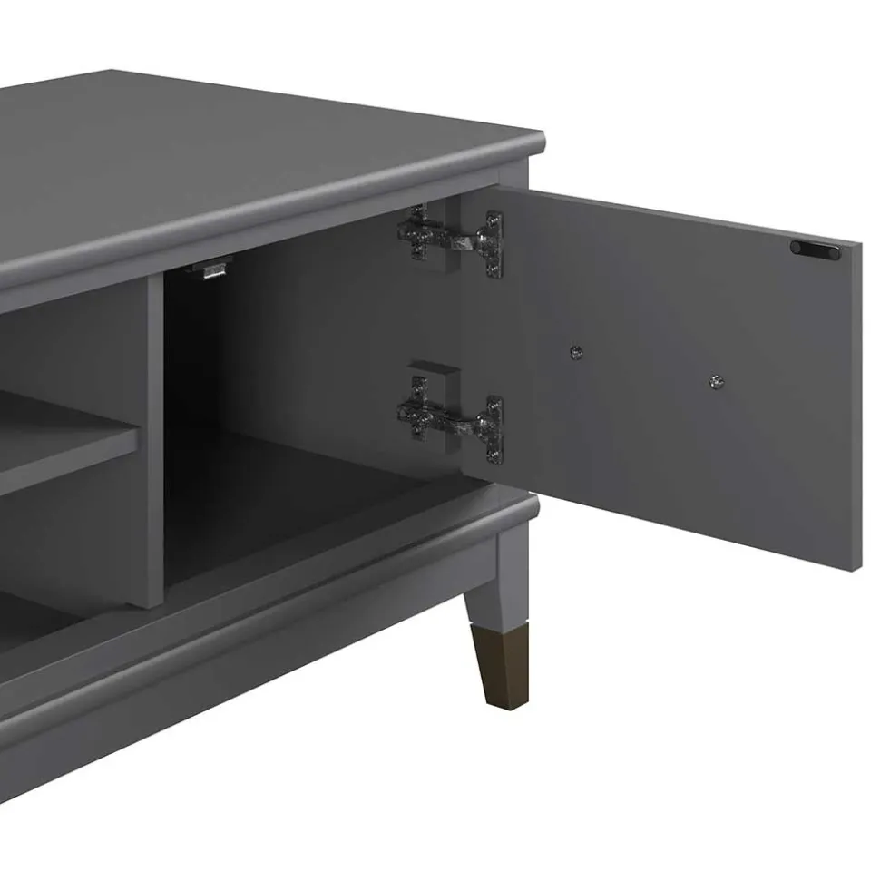 TV Unterschrank in Grau und Gold - Tamila