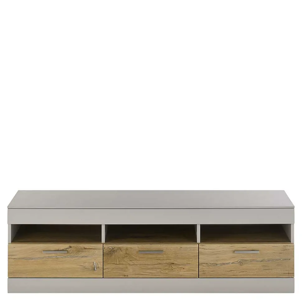 TV Unterschrank in Hellgrau & Zinneiche NB - Lioscas